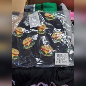 Black Beanie with Burger Design From Nolan Company